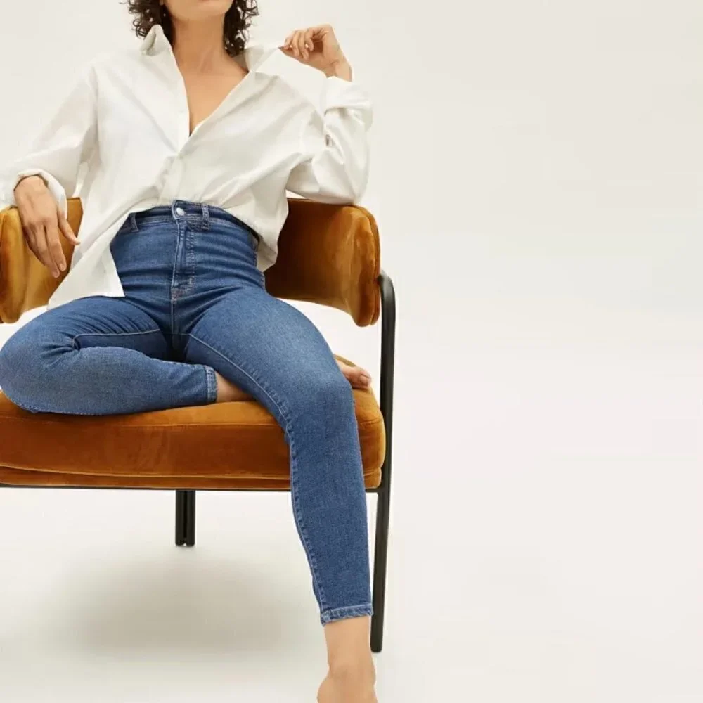 NEW Everlane The Way-High Clean Front Skinny Jean in Blue - Size 27